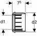 367.928.16.1 Переходная муфта Geberit PE d-90/110, для канализации 367.928.16.1