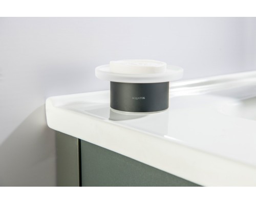 AQ4426MB ЛИРА мыльница настольная, матовый черный AQ4426MB