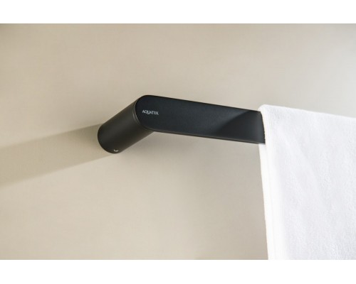 AQ4414MB ЛИРА полотенцедержатель 600 мм, матовый черный AQ4414MB