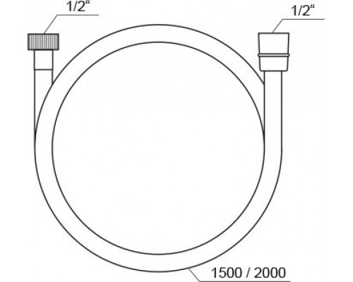 Душевой шланг 200 см, SatinFlex 913.02 X07P337