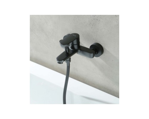 AQ1840MB НИКА смеситель для ванны, матовый черный AQ1840MB