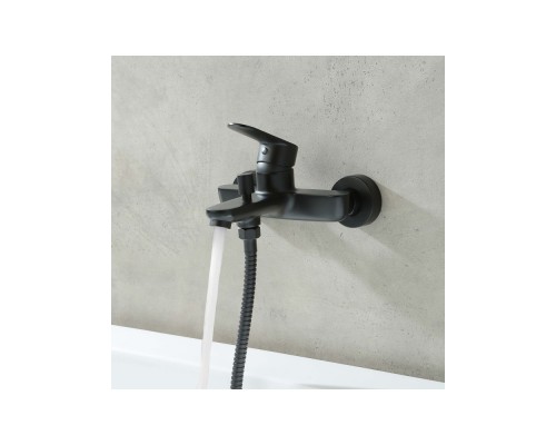 AQ1840MB НИКА смеситель для ванны, матовый черный AQ1840MB