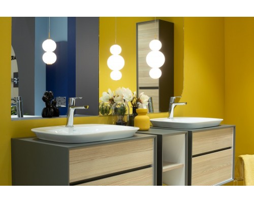 HR30TXS110H HERA раковина для установки в столешницу 46х60 см, с отверстием под смеситель, Serel HR30TXS110H