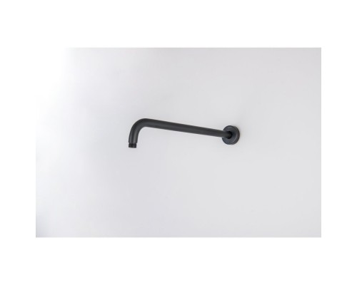 AQ2176MB держатель верхнего душа настенный 400 мм, матовый черный AQ2176MB