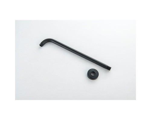 AQ2176MB держатель верхнего душа настенный 400 мм, матовый черный AQ2176MB