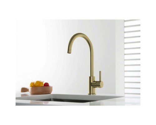 AQ1382BG ЕВРОПА смеситель для кухни, шлиф. золото AQ1382BG