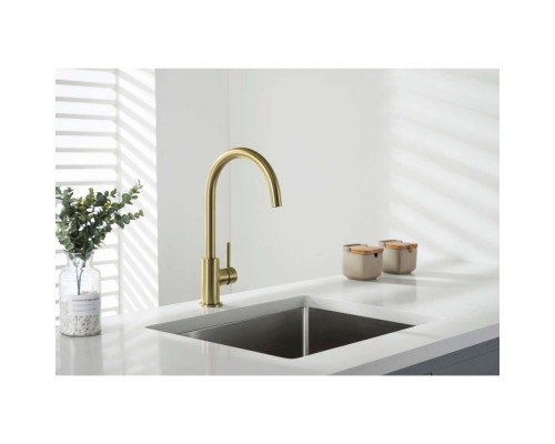 AQ1382BG ЕВРОПА смеситель для кухни, шлиф. золото AQ1382BG
