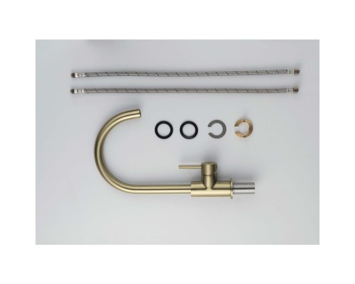 AQ1382BG ЕВРОПА смеситель для кухни, шлиф. золото AQ1382BG