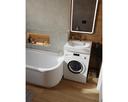 GALAXY 60 Умывальник на стиральную машину (WB.WM/Galaxy/60-C/WHT.G/S1) WB.WM/Galaxy/60-C/WHT.G/S