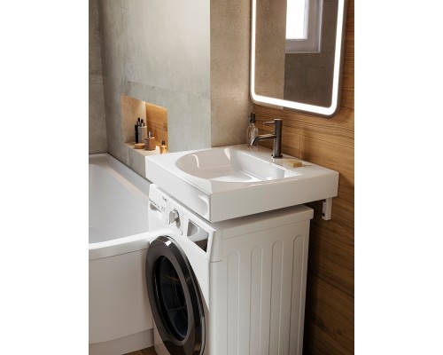 GALAXY 60 Умывальник на стиральную машину (WB.WM/Galaxy/60-C/WHT.G/S1) WB.WM/Galaxy/60-C/WHT.G/S