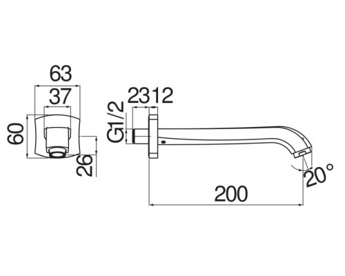 AV00158/41GDP излив, золото AV00158/41GDP