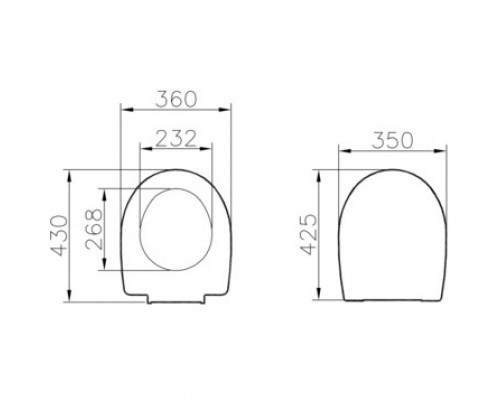 115-003-001 (старый арт.800-003-001) Сиденье для унитаза Universal белое VitrA 115-003-001