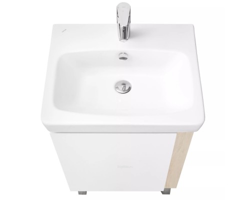 1A2576K0AHB20 Набор: 1A257601AHB20 Тумба-умывальник Кантри 55 Бел/Дуб Верона/ 1WH302185 Раковина НЕО-55 1A2576K0AHB20