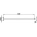 14920010000 PLAN Полотенцедержатель одинарный, неповоротный 449 мм, хром 14920010000