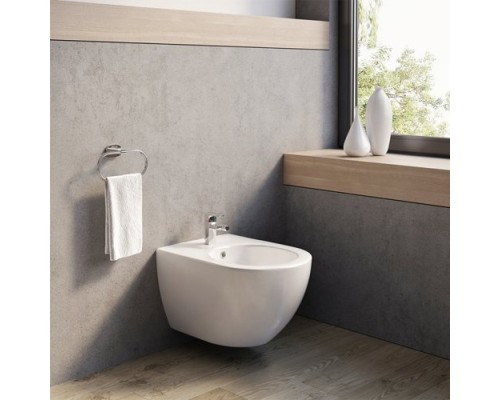 Биде подвесное Uni Chrome белое X01517