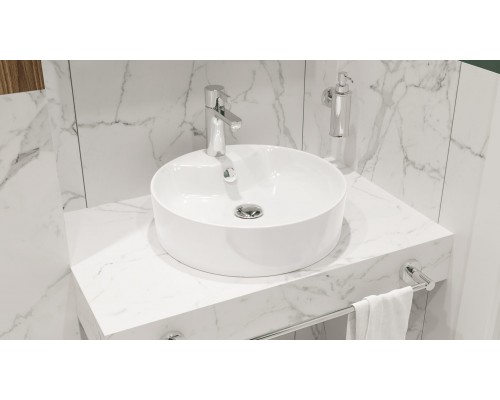 BEST SHELF Умывальник накладной 43 см ВКС Белый S1 (WB.CT/Best/43-C.Shelf/WHT.G/S1) WB.CT/Best/43-C.Shelf/WHT.G/S1