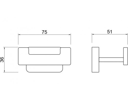 AQ4302CR ЛИБРА крючок двойной AQ4302CR