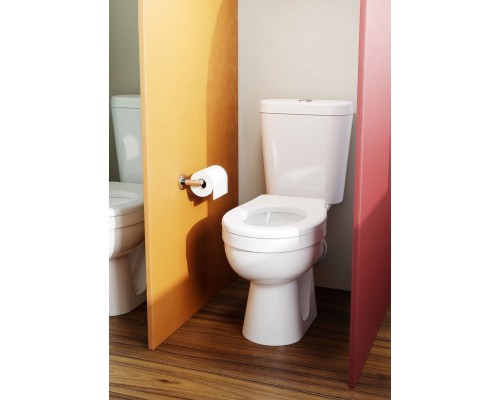 1.WH50.1.741 КАСПЕР Унитаз-компакт прям (стандарт: 1-реж., полипропилен, пл. крепеж) 1.WH50.1.741