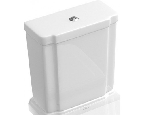 7721 11R1 HOММAGE Бачок с мех-м двойного слива, подвод сзади или сбоку, Альпийский белый CeramicPlus (ТОЛЬКО С УНИТАЗАМИ) 772111R1