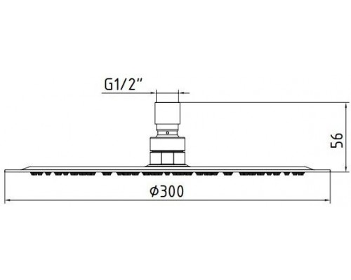 102145014EX SLIM верхний душ диаметр 300 мм 102145014EX