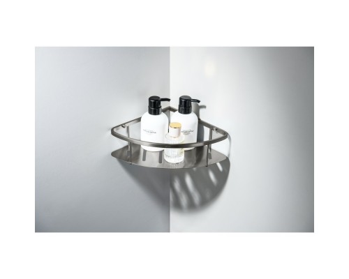 AQ4926BGM угловая полка, оружейная сталь (шлиф. черный хром) AQ4926BGM