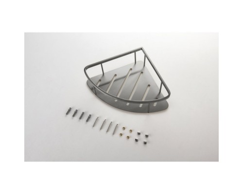 AQ4926BGM угловая полка, оружейная сталь (шлиф. черный хром) AQ4926BGM