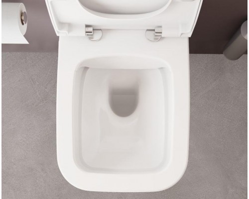 7484B003-0075 Подвесной безободковый SmoothFlush унитазZentrum Square (НУЖНА КРЫШКА 191-003-009, 810-003-009) 7484B003-0075