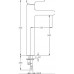 E10861-CP SINGULIER cмеситель для раковины высокий E10861-CP