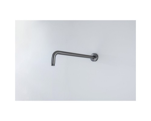 AQ2176BGM держатель верхнего душа настенный 400 мм, оружейная сталь (шлиф. черный хром) AQ2176BGM