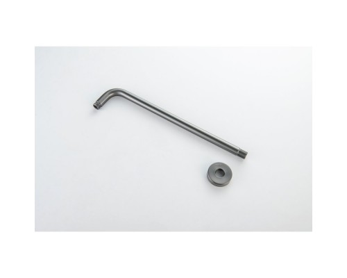 AQ2176BGM держатель верхнего душа настенный 400 мм, оружейная сталь (шлиф. черный хром) AQ2176BGM