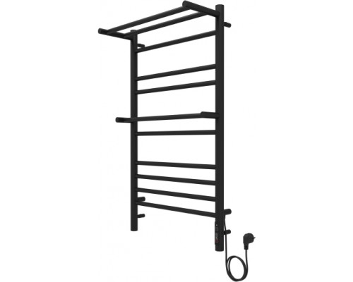 Альфа П10 500х900 электрический (quick touch) Полотенцесушитель Aquatek (черный муар) AQ EL RRP1090BL