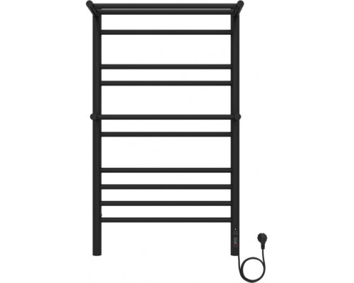 Альфа П10 500х900 электрический (quick touch) Полотенцесушитель Aquatek (черный муар) AQ EL RRP1090BL