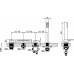 Смеситель врезной каскадный для ванн CR 025.00 X070073