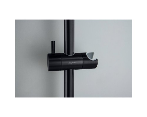 AQ2012MB ЕВРОПА душевой гарнитур 1jet 65 см, матовый черный AQ2012MB