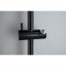 AQ2012MB ЕВРОПА душевой гарнитур 1jet 65 см, матовый черный AQ2012MB