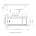 Ванна Калибри прямоугольная 18080см KL180-0000001