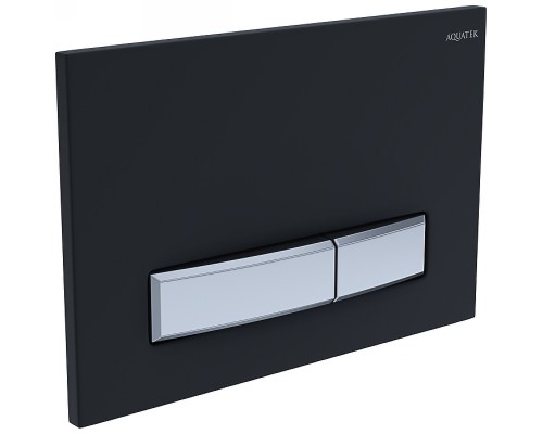 KDI-0000031 (009D-2) Панель смыва Slim Черный матовый (клавиша прямоугольная, хром) KDI-0000031