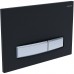 KDI-0000031 (009D-2) Панель смыва Slim Черный матовый (клавиша прямоугольная, хром) KDI-0000031