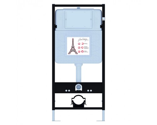 E21731RU-00 Унитаз c инсталляцией Aleo, сиденье тонкое микролифт, панель для двойного смыва, глянцевый белый (E36495-NF+E36496-00+EDAH132-0+E33127-0) E21731RU-00