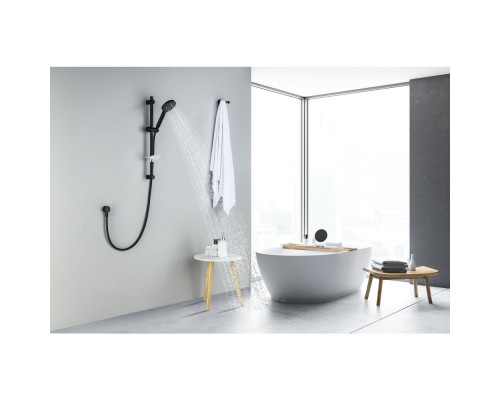 AQ2014MB ОБЕРОН душевой гарнитур 3jet 60 см, матовый черный AQ2014MB