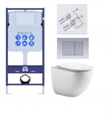 SET AQUATEK ГЕЛИОС KKI2 (рама AQUATEK Standard INS-0000012(без клавиши)+кпереж KKI-0000002+унитаз AQ1993T-00 ГЕЛИОС + с тонким сиденьем soft-close SET AQUATEK ГЕЛИОС KKI2