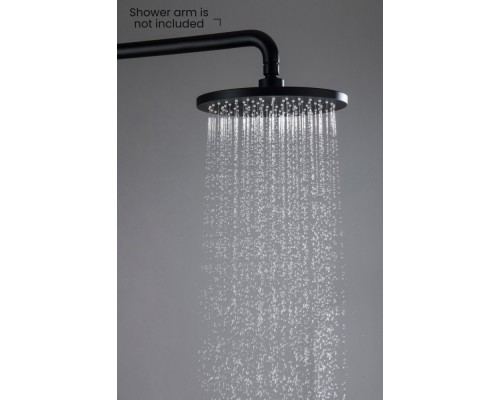 AQ2086MB круглый верхний душ 22012 мм, матовый черный AQ2086MB