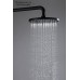 AQ2086MB круглый верхний душ 22012 мм, матовый черный AQ2086MB