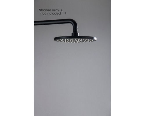 AQ2086MB круглый верхний душ 22012 мм, матовый черный AQ2086MB