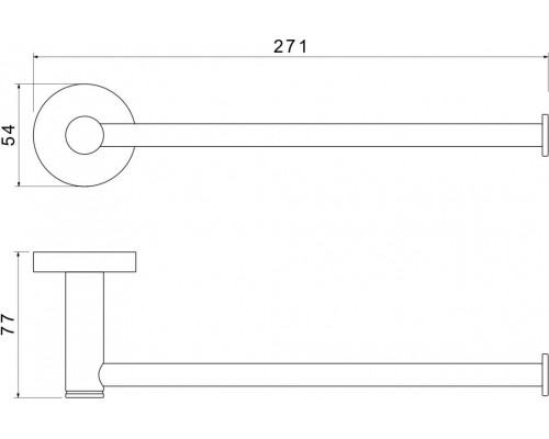 AQ4119CR ЕВРОПА полотенцедержатель AQ4119CR