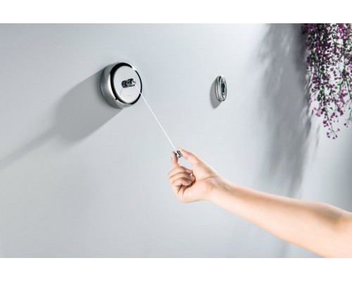 AQ4994CR веревка для белья 2,5 м в комплекте с держателем, полир. хром AQ4994CR