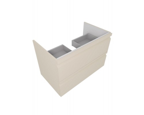 AQ77060-LC Комплект мебели: Тумба 60см ВЕГА с раковиной AQ0460-00, 2 ящика, цвет капучино светлый AQ77060-LC