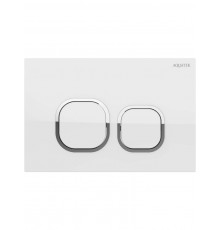 KDI-0000056(BA) Панель смыва Белый глянец ободок хром (клавиши квадрат), 162244 мм KDI-0000056