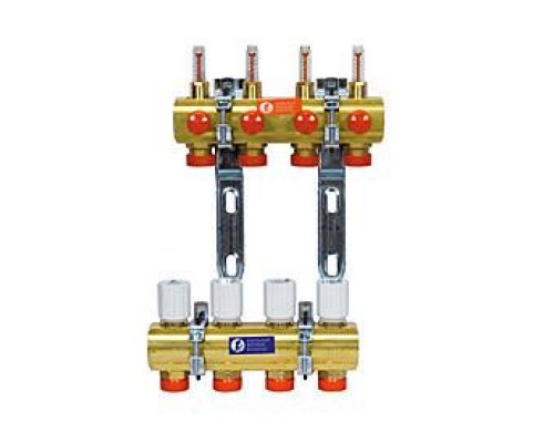 Сборный коллекторный узел, 1, R553F 4, выход-3/4 ЕК, латунь