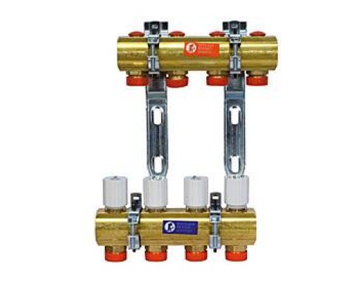 Сборный коллекторный узел, 1, R553D 6, выход-3/4 ЕК, латунь